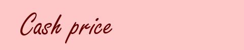 Cash price